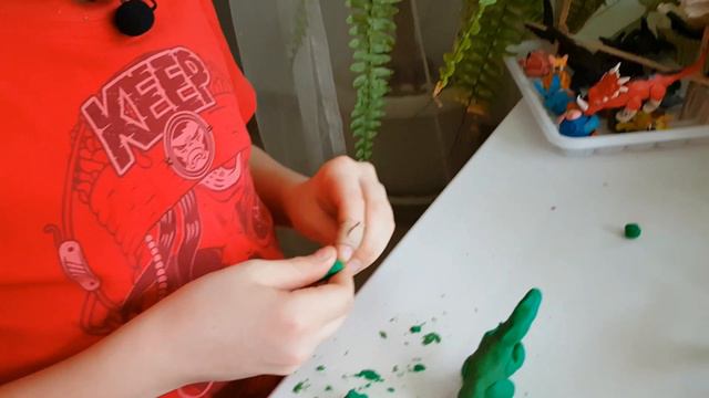 Тираннозавр Рекс из пластилина смотреть онлайн