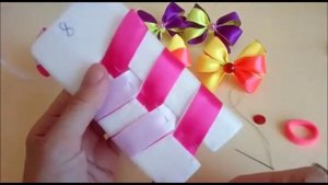 Двойные бантики/бантики по шаблону/легко и просто/для начинающих