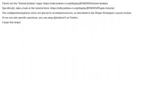 Software Engineering: Writing jenkins plugin: where is the documentation? (3 Solutions!!)