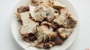 Подливка из вареного мяса свинины