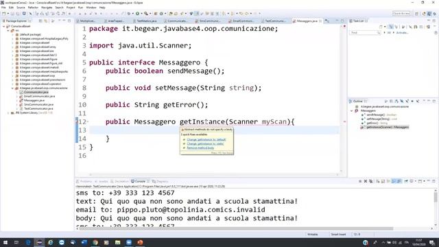 Lezione Java Base del 10 aprile 2020   ereditarietà default static method in interface