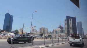 Тель-Авив На автобусе от Центрального автовокзала до улицы Алленби  - 22 мая 2017 Tel Aviv Израиль