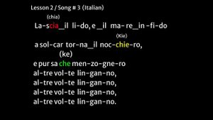 Vaccai Practical Method of Singing: Lesson 2/Song 3 Lascia il lido e il mare infido  (Soprano/Tenor