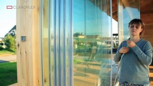 Безрамное остекление Claroflex® Pivot c предохранительным замком на Open Village 2017