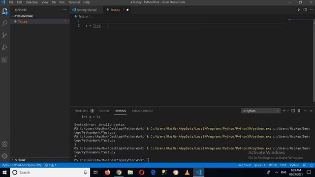 Data Types in Python - How to use Data types in Python - Python Tutorial {Python VS Code }