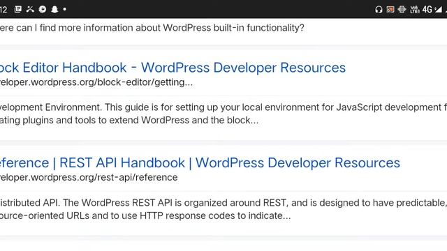 WordPress Developer Resources | WordPress org | Tech Education 4