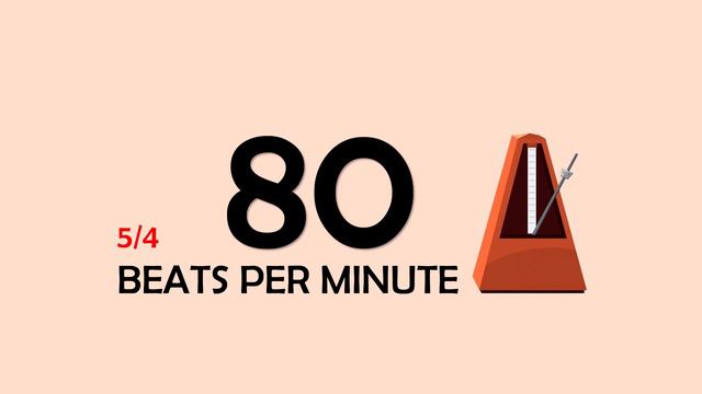 80 BPM 5/4 Metronome смотреть онлайн