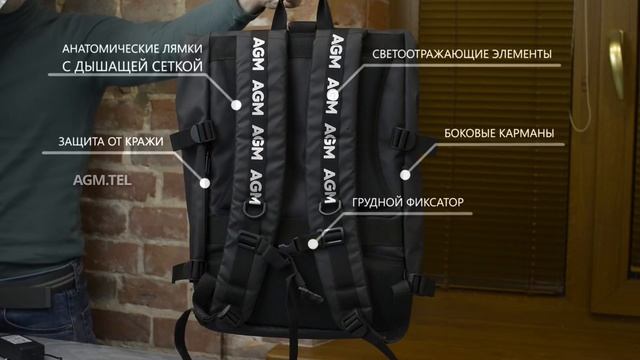 Оригинальный рюкзак-трансформер AGM смотреть онлайн