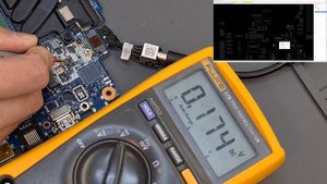 Dell G3 15 P75F LA-F611P не включается после замены аккумулятора