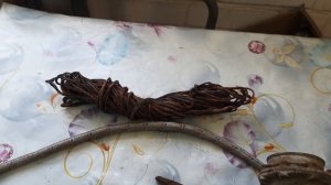 Обжиг медных проводов.Разборка силового кабеля.