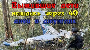 Выжившие после авиакатастрофы дети нашлись через 40 дней в джунглях