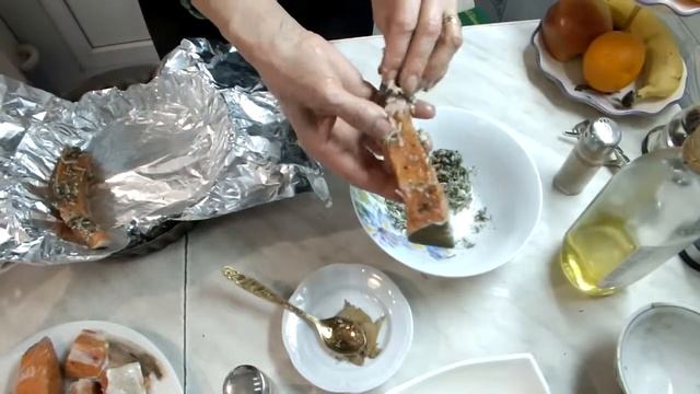 Рыба запеченая в фольге. Вкусная,сочная,ароматная.