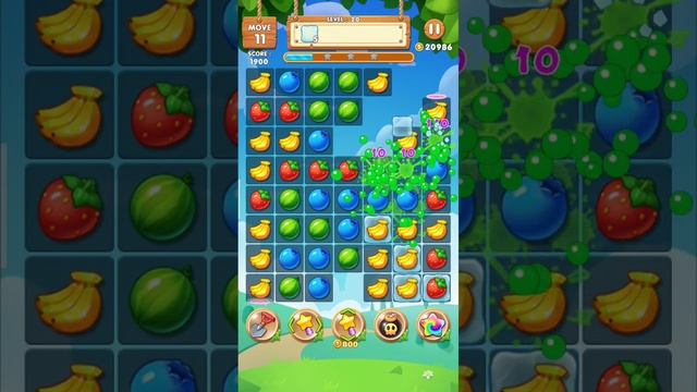 Fruit splash Level 20 | Fruir splash game | New Fruit game | #shorts | #newgames