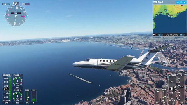 France Mediterranean Coast | Occitanie-Provence-Alpes-Côte d'Azur | MSFS CJ4