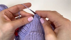 Манишка спицами с ростком.