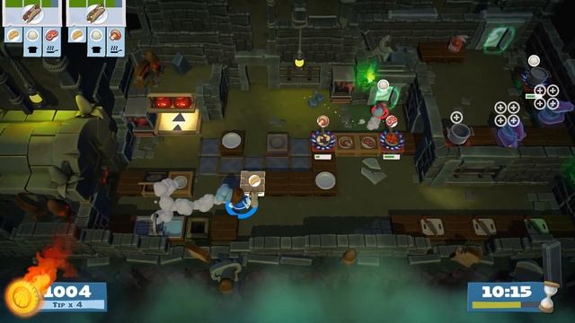 Overcooked 2. Level 6-6. 4 stars. 2 player Co-op смотреть онлайн