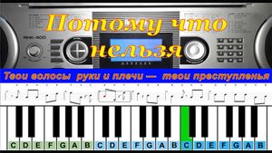 Потому что нельзя (cover) | Piano Табы