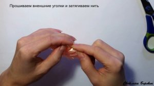 Заколка бант канзаши из атласных лент своим руками. Мастер класс. Hairpin kanzashi from satin ribbo