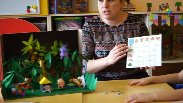 Настольная игра Прятки в джунглях. ГБОУ Школа  1637