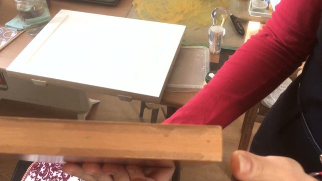 Двое в иконописной мастерской