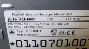 Ремонт встроенной электроплиты BOSCH  HEN 8860 своими руками.