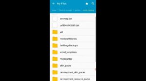 HOW TO LOCATE MINECRAFT WORLDS FOLDER PE  BEDROCK ON ANDROID