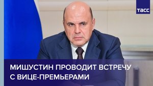 Мишустин проводит встречу  с вице-премьерами