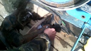 Разгружаю  редуктор мотоблока подвеской от нисан