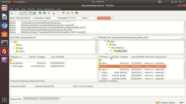 How to Install vsFTPd on Ubuntu 18.04 And Connect WordPress 2020