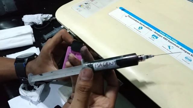 Cara Refill Cartridge HP 678 black color