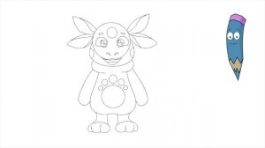 Как нарисовать Лунтика урок рисования для детей