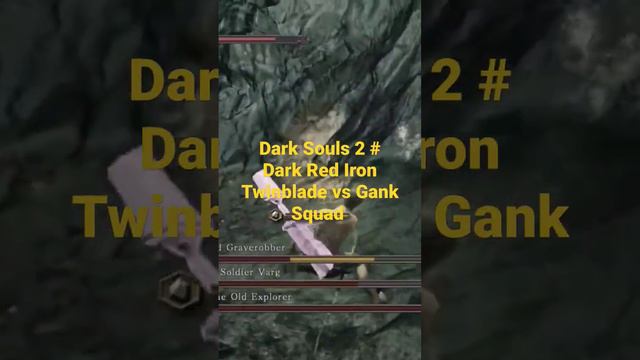 Dark Souls 2 l Gank Squad vs Dark Red Iron Twinblade