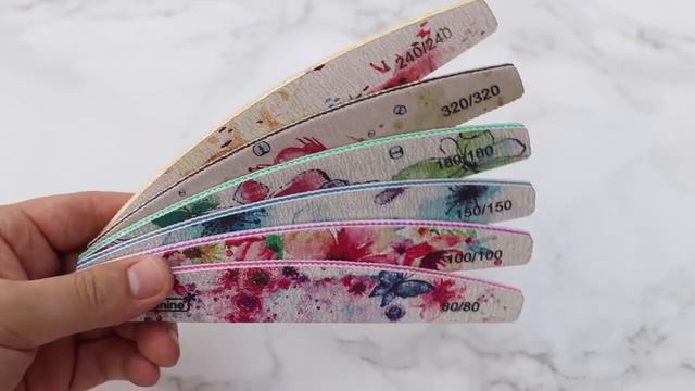 Пилка для ногтей 6 шт.лот, 80/100/150/180/240 смотреть онлайн