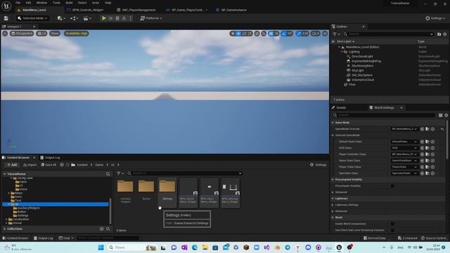 11 ИГРОВОЕ МЕНЮ ПАУЗЫ: ВИДЖЕТ И КОД/11 GAME PAUSE MENU: WIDGET AND CODE [UE5.1 TUTORIAL MENU]
