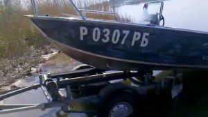 Спуск лодки прицеп с роликами