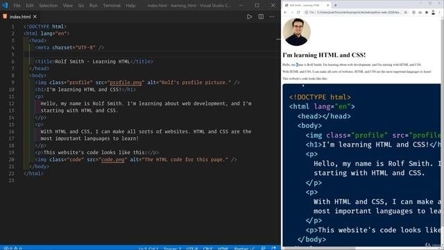 04 - Page Structure With HTML - 014 Completing Our HTML Project With Document-level Annotations
