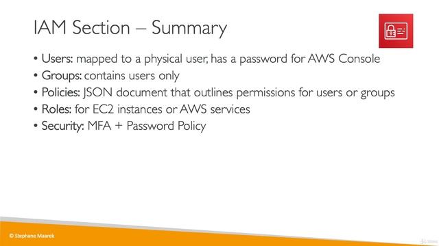 IAM Summary | Everything About IAM (Identity and Access Management)       | Amazon Web Service |
