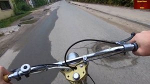 Рига-11 .  Покатушки на мопеде .