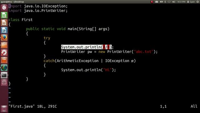 Exception Handling in Java |#22 | Catching Multiple Exceptions in Single catch Block in Java