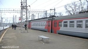 Электропоезд ЭР2Т-7200 станция Внуково