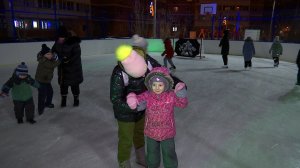 Дворовый каток открыли в Люберцах