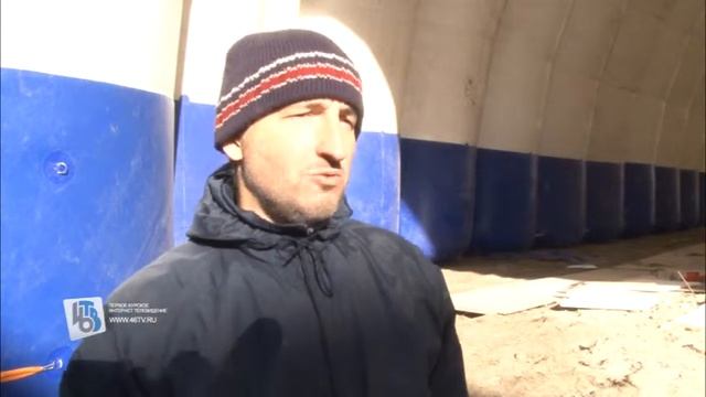 Надувной ангар для ледового манежа