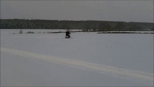 Подвеска гусеницы на самодельном снегоходе.wmv