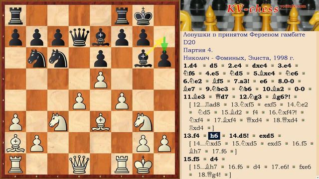 Ошибка черных и мощная атака белых в Ферзевом гамбите! смотреть онлайн