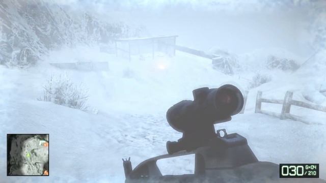 Battlefield Bad Company 2 Прохождение (6) - [Снежная слепота. Обломки спутника. Спуститься с горы]