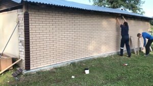 Монтаж фасадных панелей BrickPanel