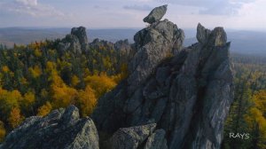 Хребет Еракташ. Дальний камень. Южный Урал. / Distant rock of Eraktash ridge. Southern Urals.