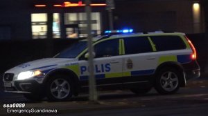 Police, Fire, Ambulance responding in Norrköping (collection)