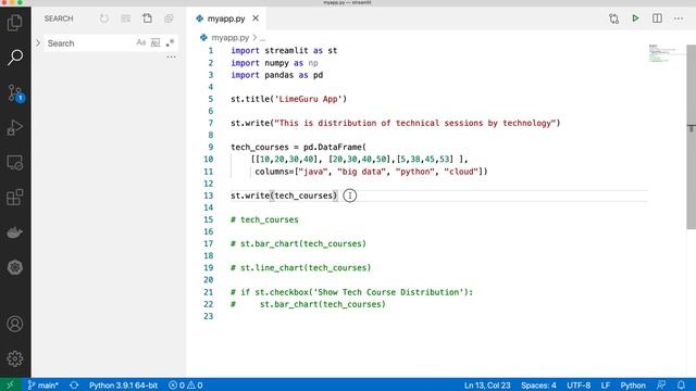 Learn Python Streamlit In 10 Minutes | Streamlit Tutorial For Beginners (Hands-on Tutorials)