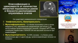 Лекция: «Комплексная лучевая диагностика новообразований молочной железы»